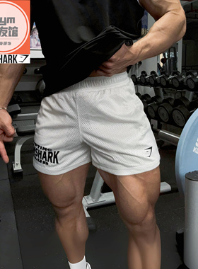 GYMSHARK MESH SHORT男士速干网眼短裤美式运动休闲双层四分裤