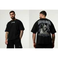 New VANQUISH short-sleeved VQ men's and women's American sporty casual loose printed cotton T-shirts featuring ancient Greek gods thumbnail 5