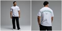 American VANQUISH gradient VQ letter short-sleeved T-shirt for men, pure cotton loose training sports print casual T-shirt thumbnail 4