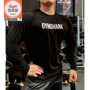 男网红运动休闲修身 APOLLO长袖 高弹印花棉质t恤 GYMSHARK 六折特价