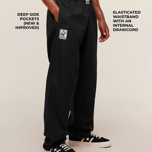 透气运动阔腿长裤 男女运动美式 神裤 GYMSHARK健身训练宽松直筒裤