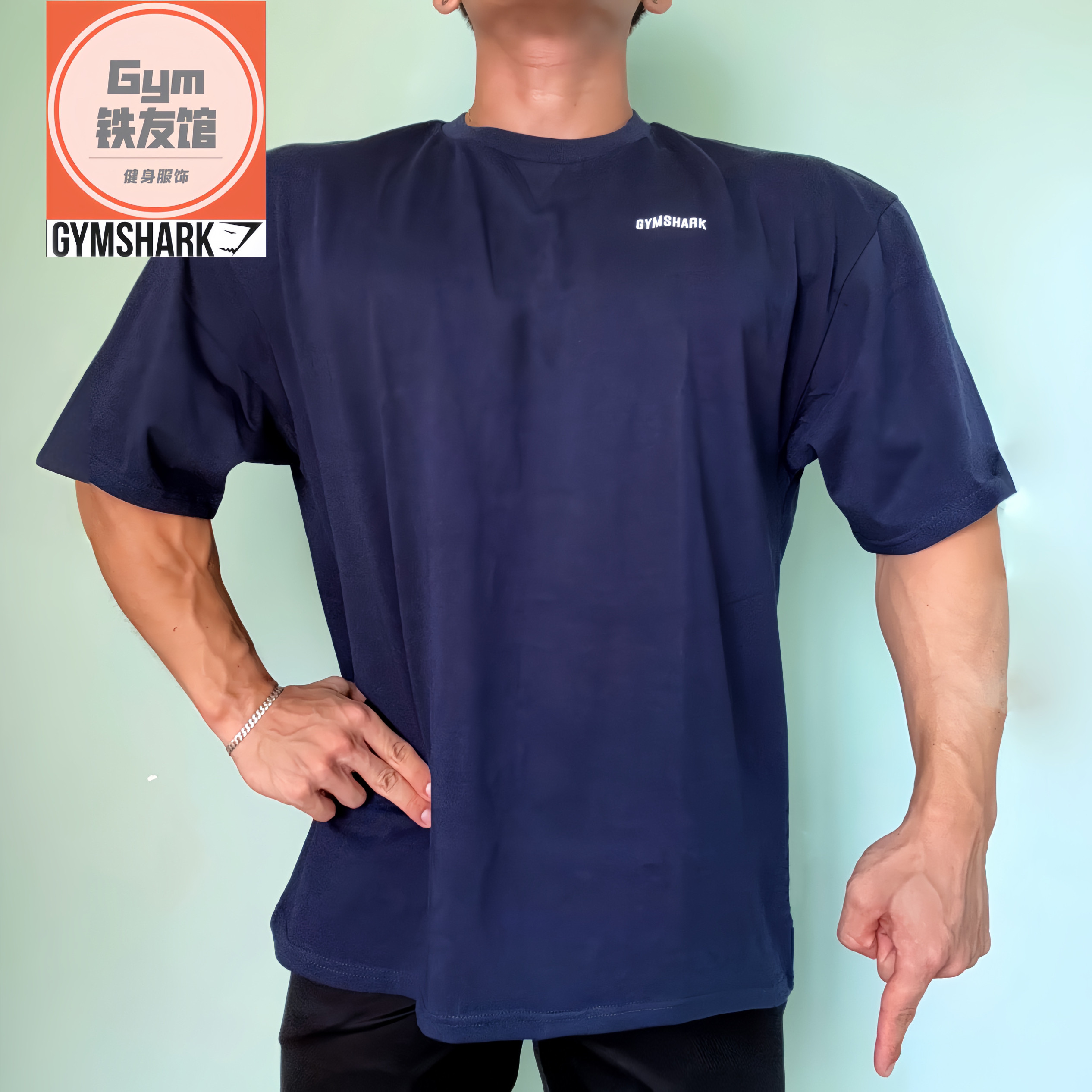 GYMSHARK RESTDAY短袖男女运动健身休闲宽松大码弹性棉质t恤