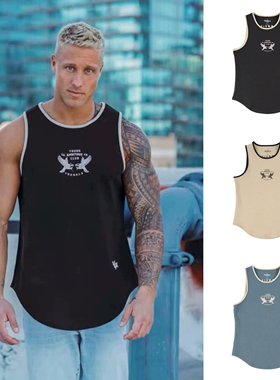 清仓特价YoungLA AMBITIOUS老鹰背心男女美式运动弹性棉无袖坎肩