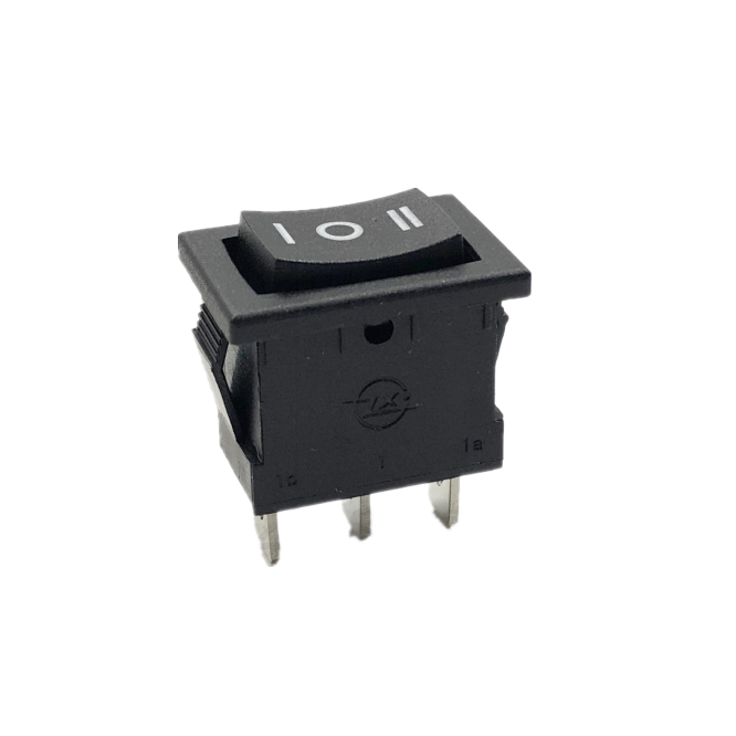 【中讯】船型开关KCD1-103B2翘板电源饮水机开中间停3脚3档6V250A
