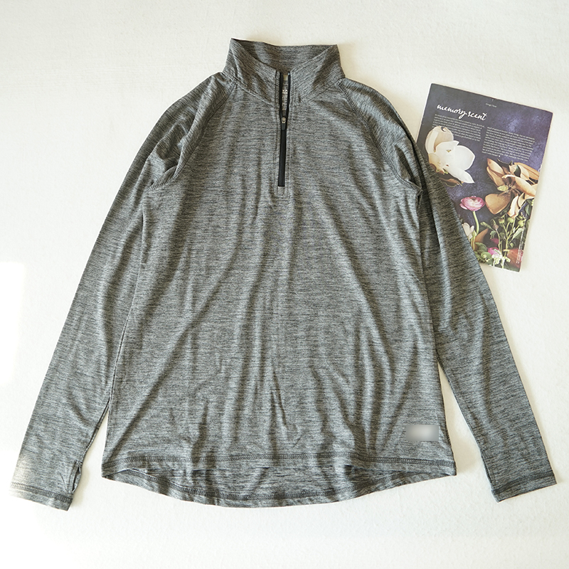 L码运动速干长袖T恤氨纶速干女士