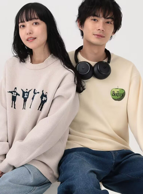 宽松毛衣女士舒适面料新款长袖套头针织衫情侣装圆领冬装上衣M81