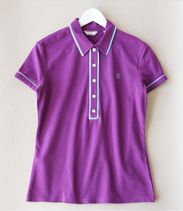 小码穿欧系女士修身中长款短袖翻领T恤上衣夏季9480纯棉