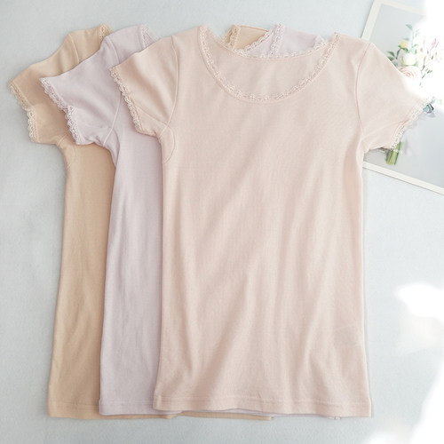 圆领女士纯棉内搭短袖背心大码