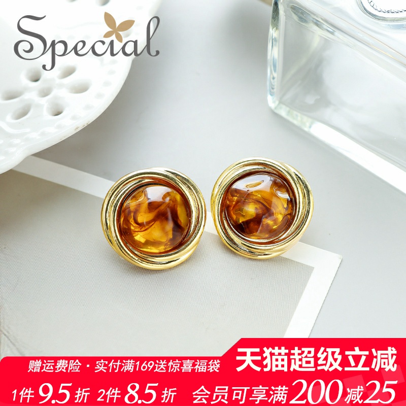 SPECIAL小众设计方糖耳饰耳钉女