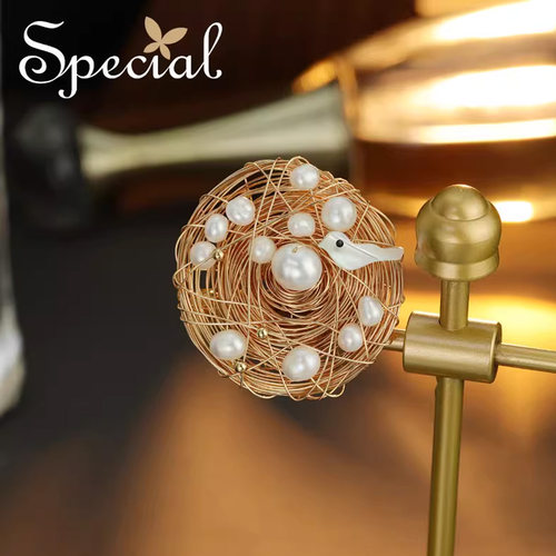 SPECIAL胸针淡水珍珠欧美