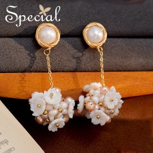 SPECIAL淡水珍珠复古欧美不撞款 耳饰耳钉耳坠女2026礼物 设计长款
