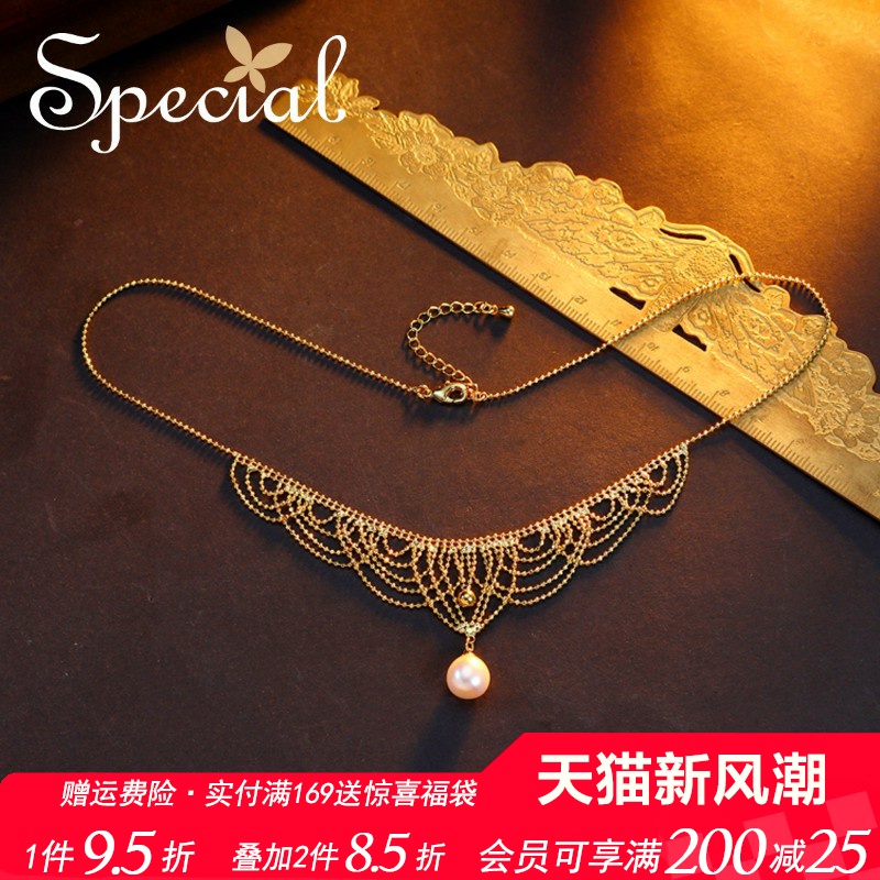 SPECIAL淡水珍珠项链锁骨链