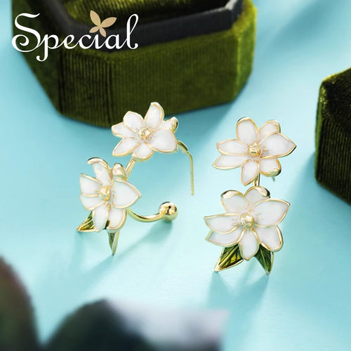 SPECIAL森系个性栀子花耳饰