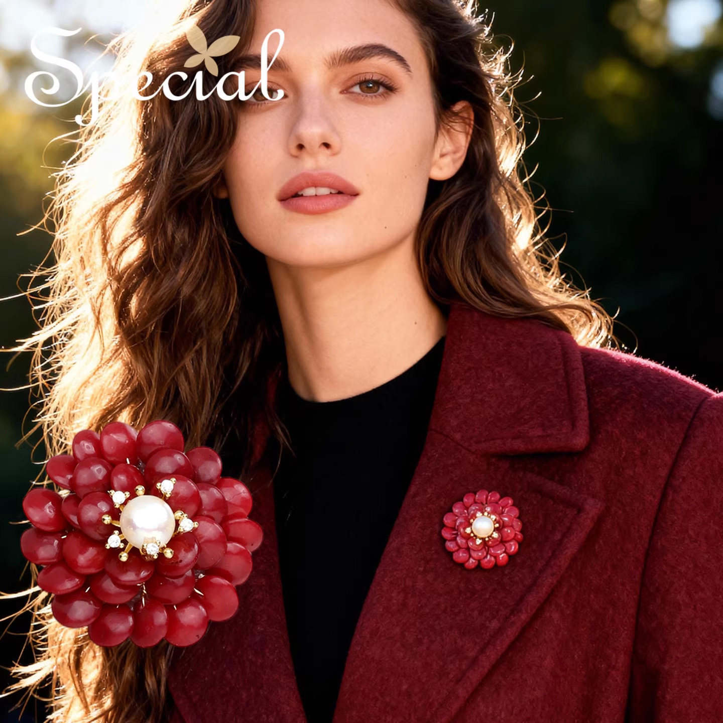 SPECIAL轻奢淡水珍珠胸针别针花朵造型胸饰丝巾扣配饰2026年新款,饰品/流行首饰/时尚饰品新,胸针,淘宝优惠券,粉丝福利购,淘宝优惠卷