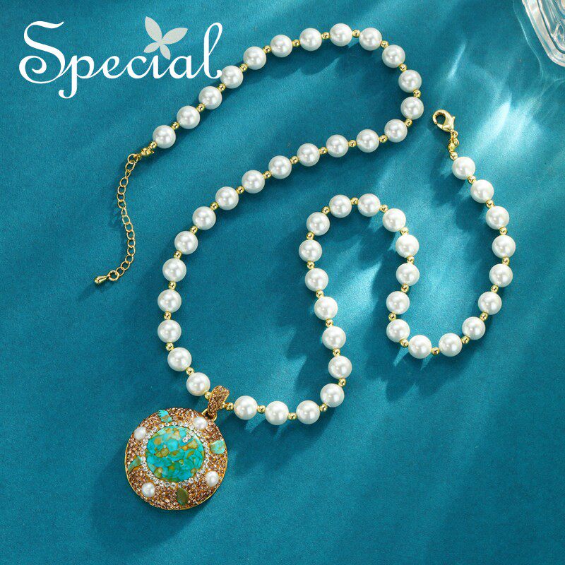 SPECIAL淡水珍珠个性时尚项链欧美复古轻奢毛衣链配饰2026年新款