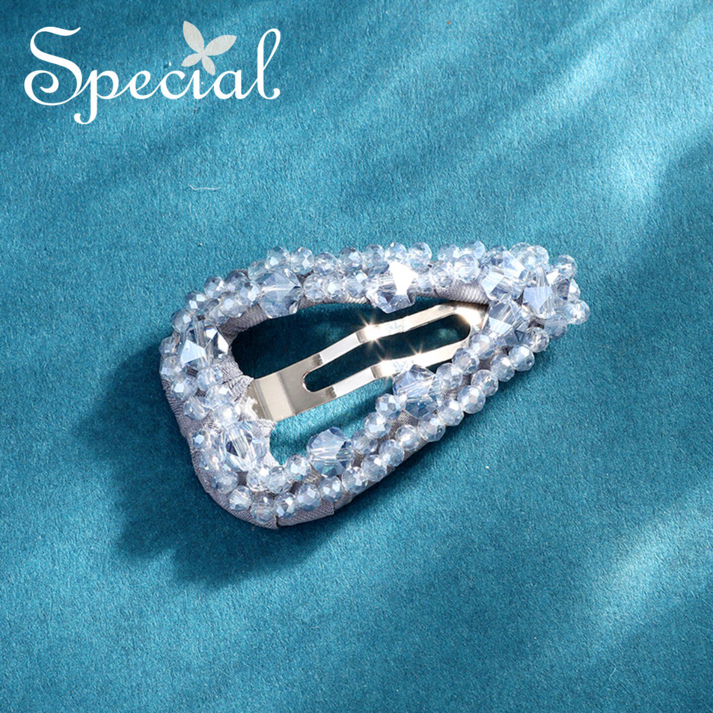 SPECIAL欧美时尚设计满钻发夹成人发卡整理碎发侧边夹2026年新款