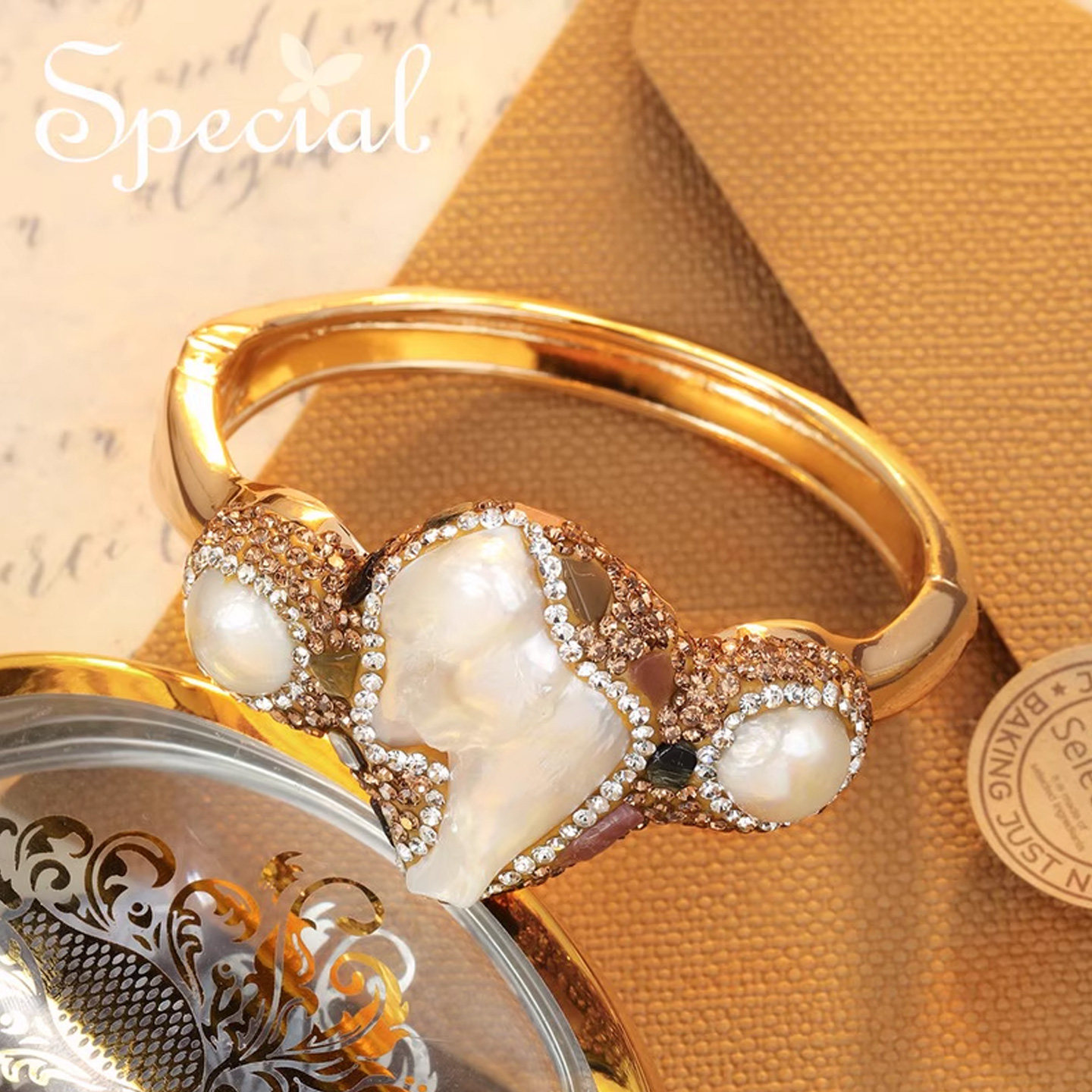 SPECIAL复古气质时尚轻奢重工淡水珍珠女款手镯2026年新款礼物