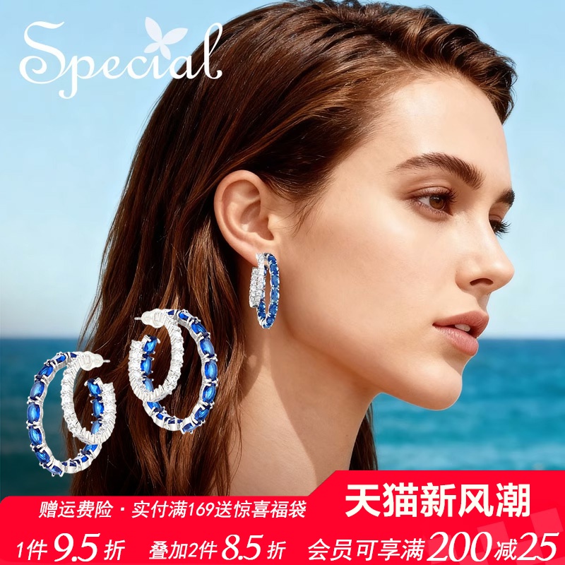 SPECIAL大气显气质耳环圈圈耳钉