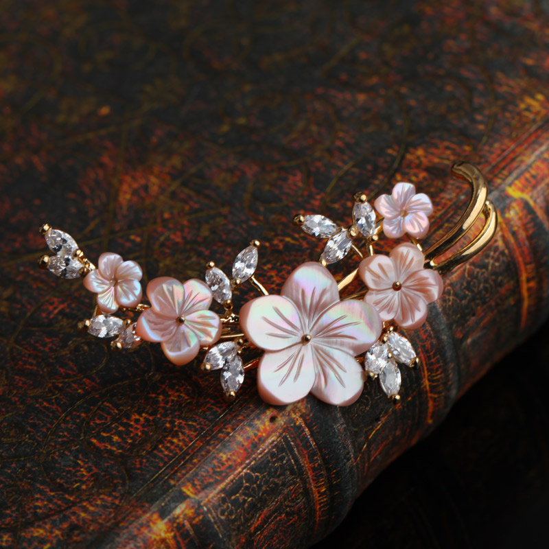 Broche femme SPECIAL en Nacre - Ref 1187792 Image 3