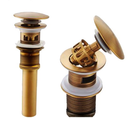 全铜金色仿古排水管翻板