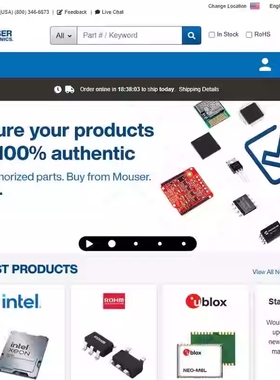MOUSE贸泽电子代购 禁运 军工品 禁售开发板 RS欧时电子 Digikey