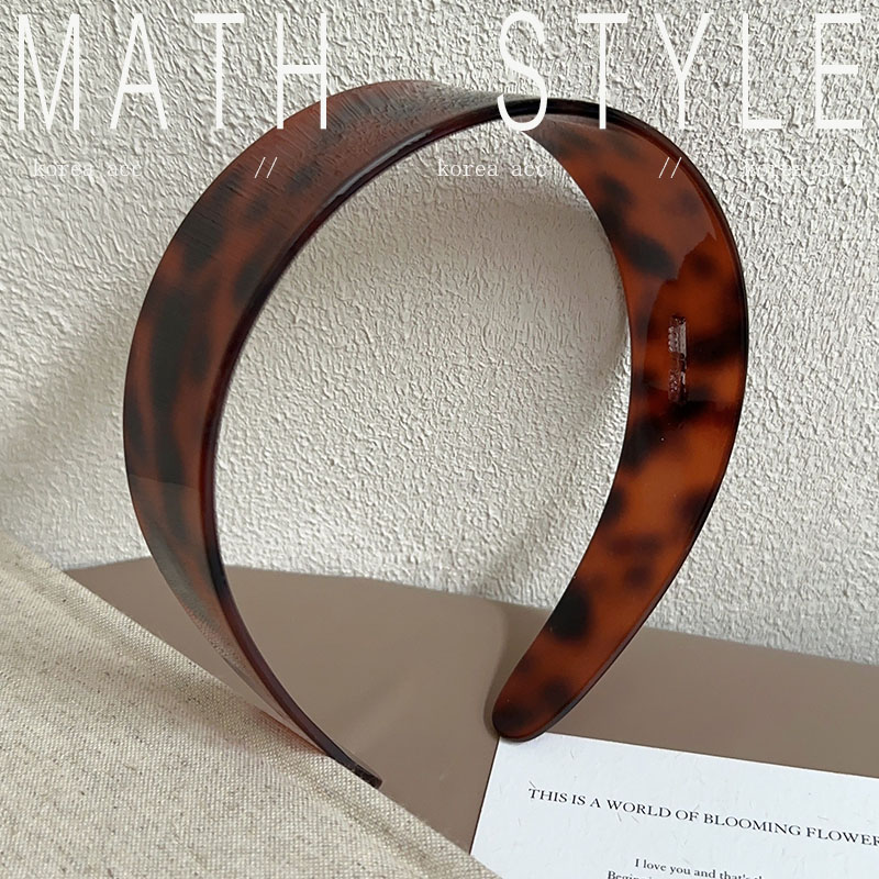 韩国醋酸豹纹色发箍带齿防滑