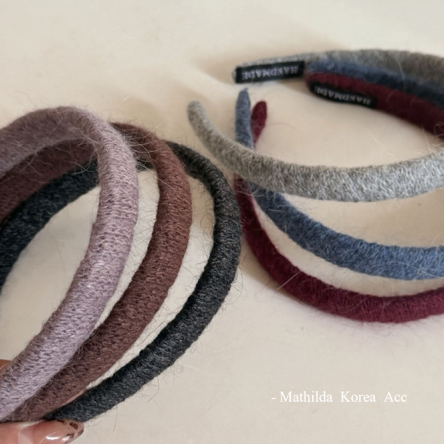 韩国毛线缠绕发箍秋冬高颅顶