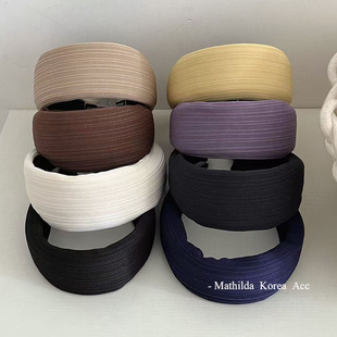 秋冬加厚宽边高颅顶发箍女2025新款 日常外戴防滑头箍显脸小压发卡