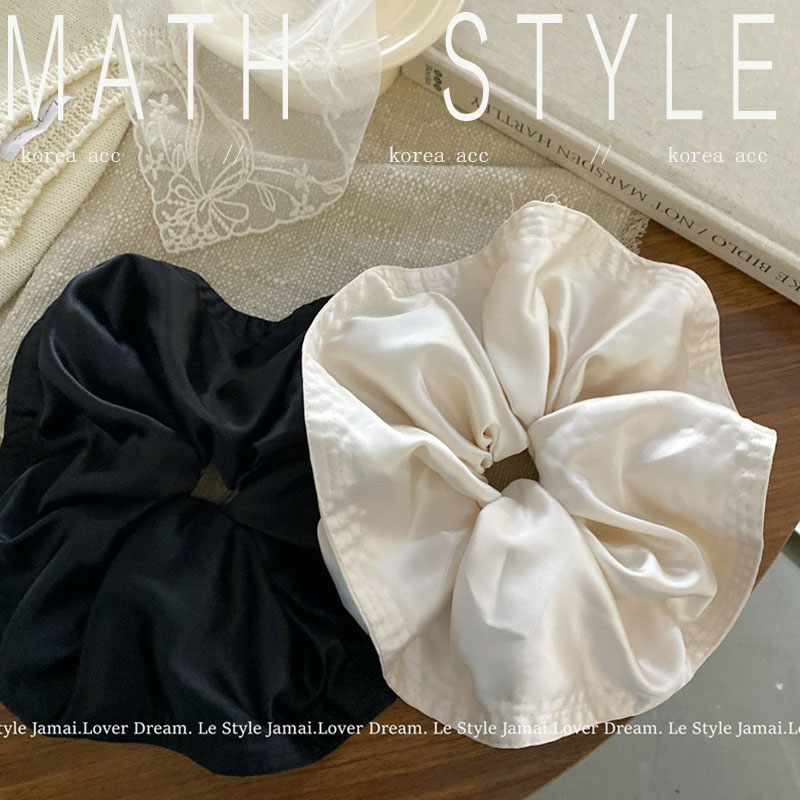 韩国新款超大号丝光缎面发圈