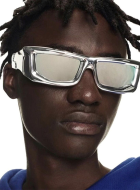 方框欧美男女水银面太阳镜