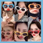 中国新说唱嘻哈百搭椭圆墨镜 美伢权志龙同款 眼镜太阳镜防晒