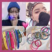 泫雅风经典 大圈圈耳环酷帅网红朋克糖果色ins个性 圆圈新潮百搭女