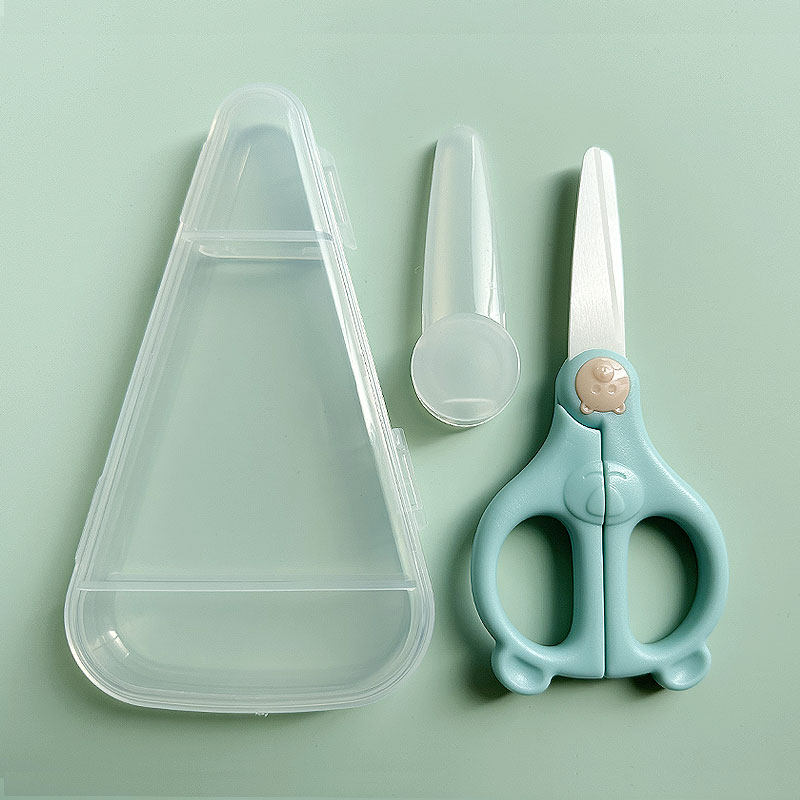 보완 식품 가위  용 특별 세트 스테인레스 스틸은 고기와 야채를자를 수 있으며 편리한 어린이 식품 클립 도구를 가져갈 수 있습니다