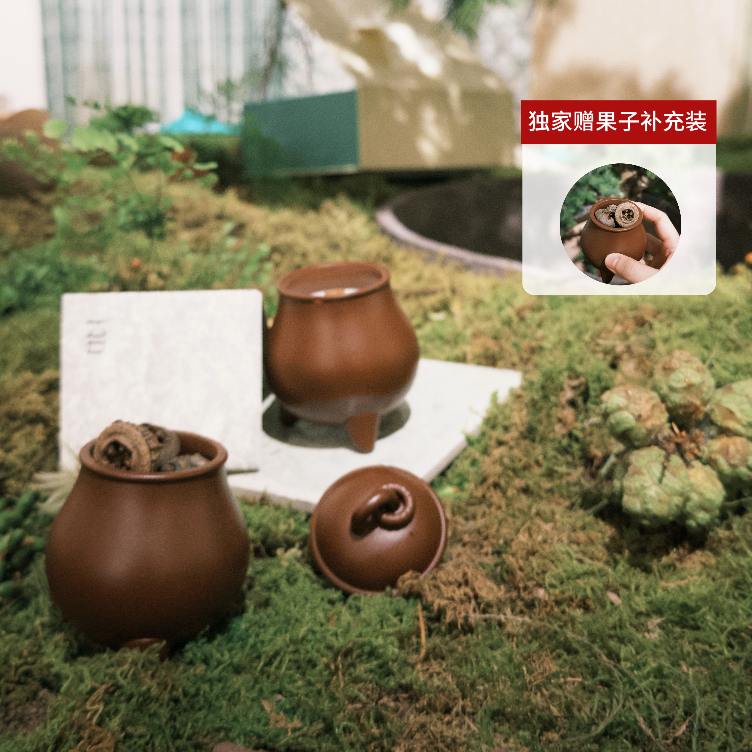 紫砂壶蜡烛种木待春小众礼物