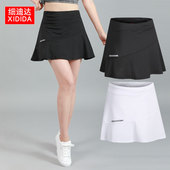 速干健身运动裤 裙女假两件半身短裙羽毛球裙网球裙马拉松跑步裙