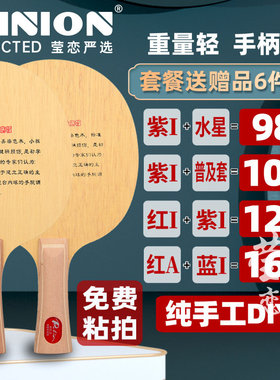 莹恋Palio拍里奥KC-1 KC1KC2儿童乒乓球底板球拍纯木初学者学生用