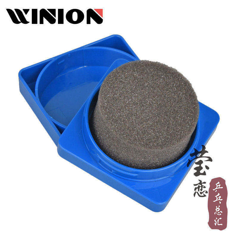 VICTAS乒乓球胶皮清洁绵盒装便携图片