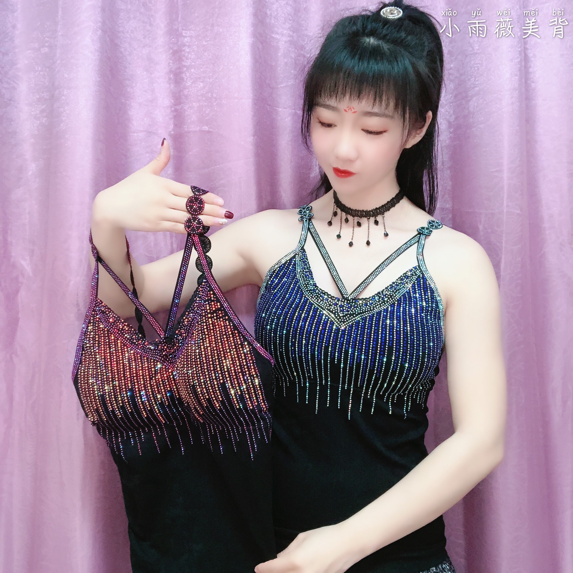 吊带背心女2021夏季新款镶钻美背修身显瘦性感内搭外穿时尚打底衫