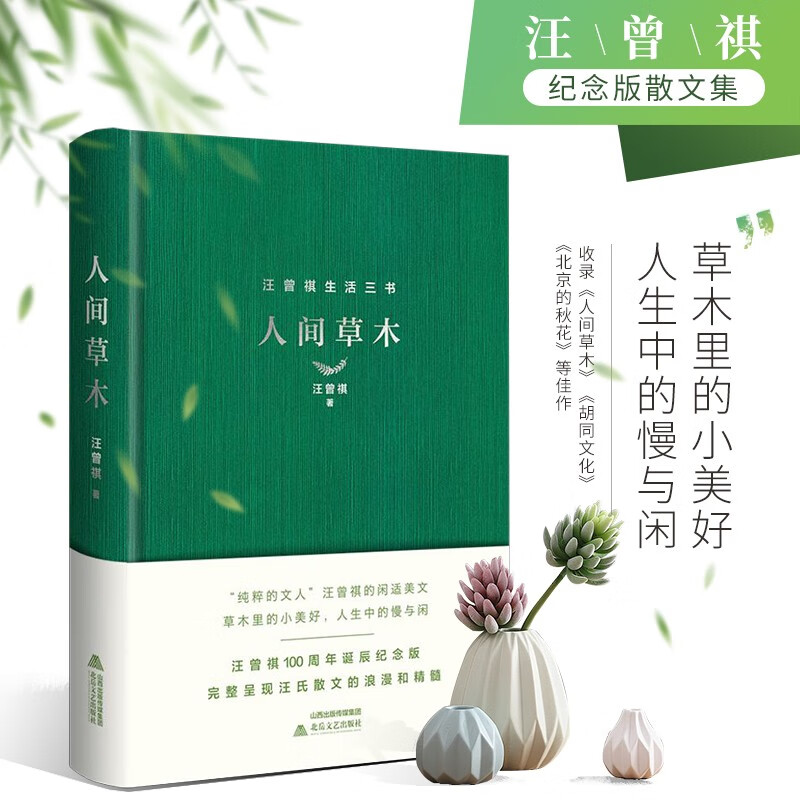 汪曾祺经典散文集人间草木精装