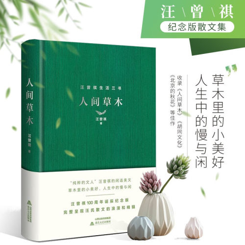 汪曾祺经典散文集人间草木精装