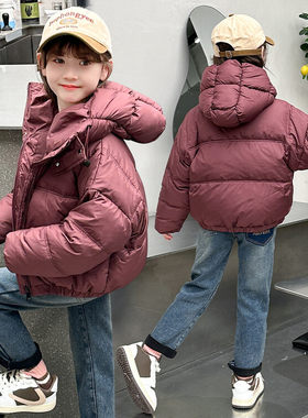 超好看女童短款羽绒服2026新款洋气加厚保暖蓬松绗缝棉服冬装潮