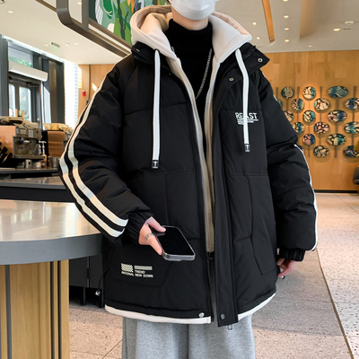 13青少年棉衣男冬季15岁大童加厚棉袄男士羽绒棉服初中生学生外套