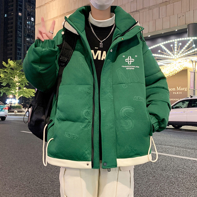 冬季青少年棉衣外套帅气男孩初高中学生羽绒棉服大童加厚休闲棉袄