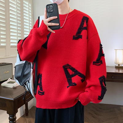 13岁男孩秋冬款毛衣12青少年羊毛衫14初高中学生15大童打底针织衫