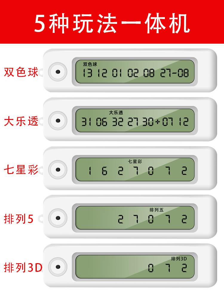 双色球大乐透发财电子摇奖机七星彩排列5AI智能算法彩票抖音同款