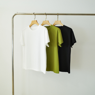 汉麻长绒棉天丝高级耐看易搭配圆领短袖 适合春夏 百搭T