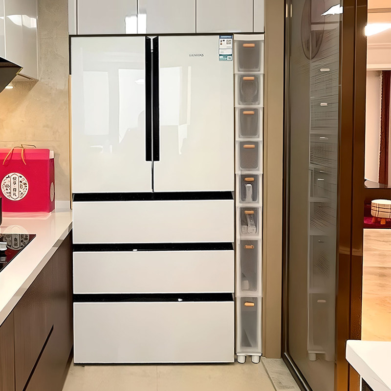 196CM高厨房冰箱夹缝柜缝隙柜