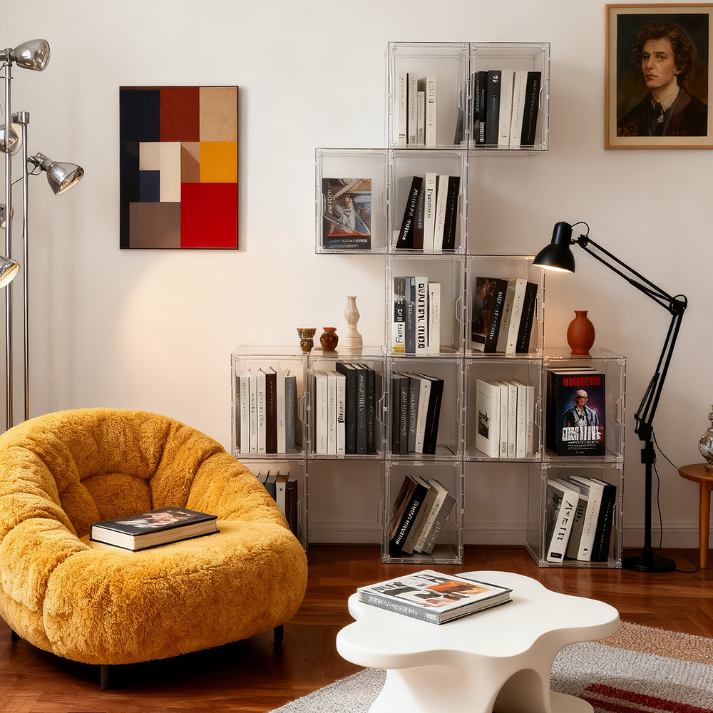 创意自由组合书柜防尘防潮书籍