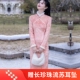 新式 连衣 丝绒压花显瘦日常修身 旗袍2025秋冬款 中国风优雅气质长款