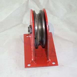 起重地轮重型定滑轮单轮轴承滑车钢丝绳导向轮高强度固定起重地轮